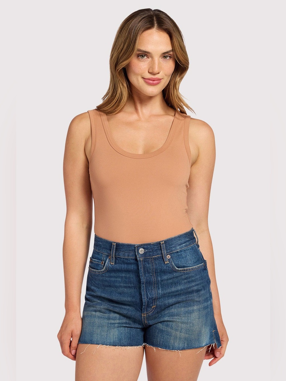 Nuuds Seamless Scoop Tank Bodysuit